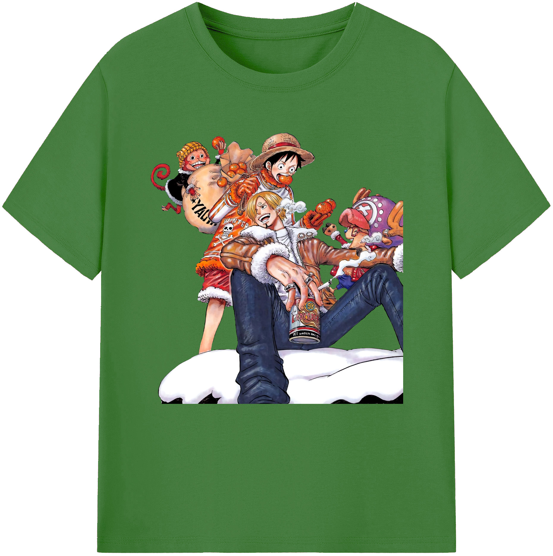 （画像用） ワンピース サンジ ONE PIECE Sanji レディースカジュアルプリントTシャツ（綿100％）